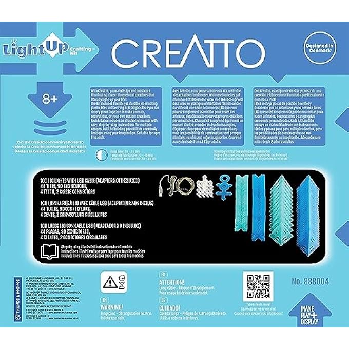 SHIMMER SHARK & OCEAN PALS - CREATTO - VERSATILE BUILDING SYSTEM - 3D LIGHT UP MODEL FOR KIDS, AGES 8+ - 03522 - Image 2